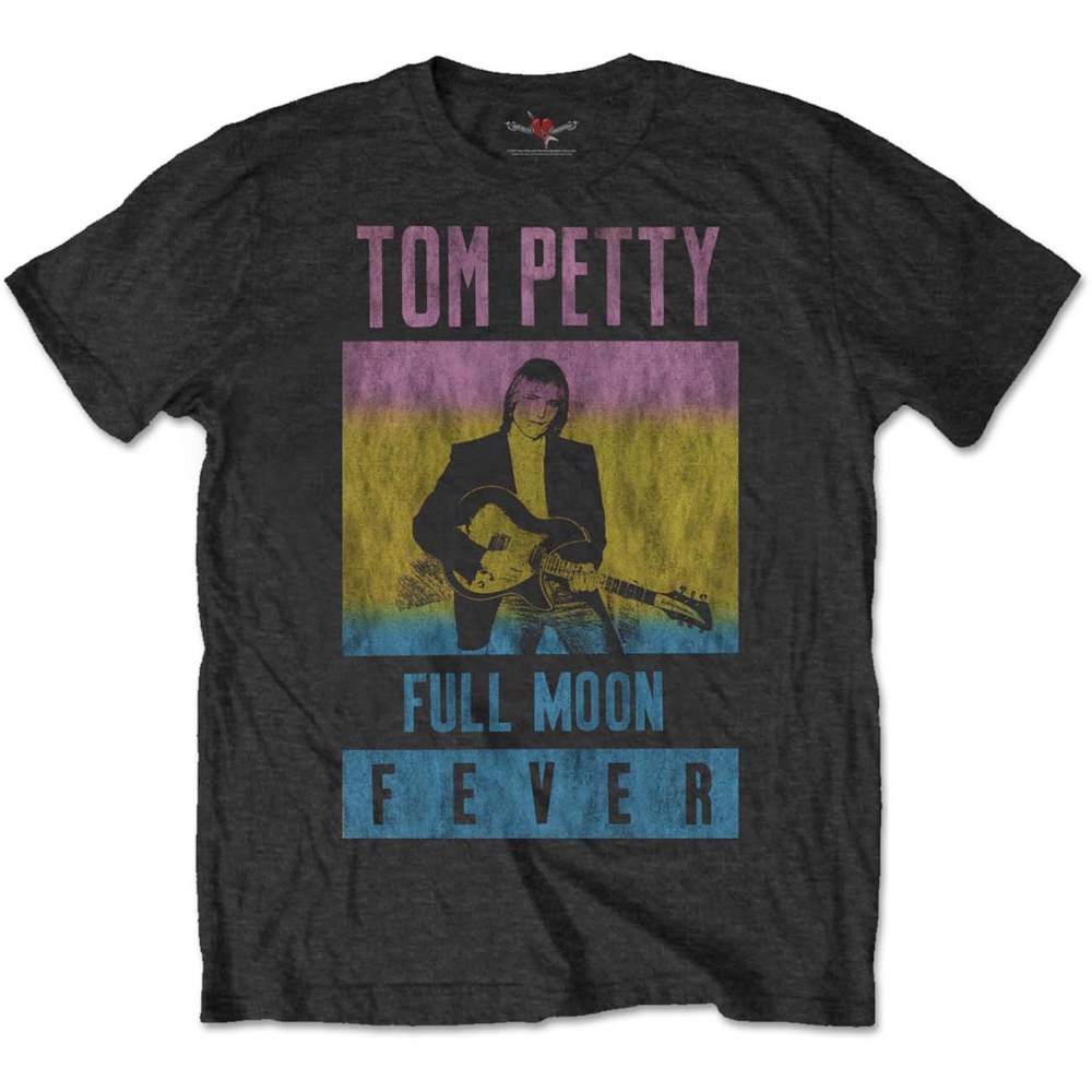 Tom Petty And The Heartbreakers - Full Moon Fever Heren Tshirt - Zwart